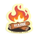 Maine Campfire Fun Die Cut Vinyl Sticker