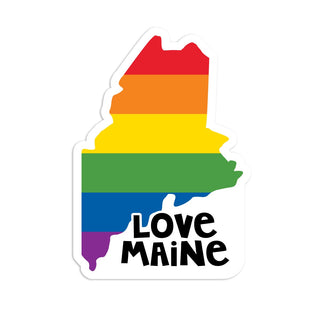 Maine Love Die Cut Vinyl Sticker