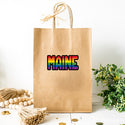 Maine Rainbow Die Cut Vinyl Sticker
