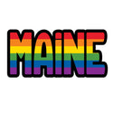 Maine Rainbow Die Cut Vinyl Sticker