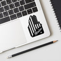 Maine State Black and White Die Cut Vinyl Sticker