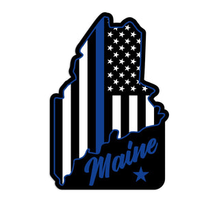 Maine Supports Police Die Cut Vinyl Sticker