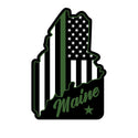 Maine Supports Military Die Cut Vinyl Sticker