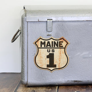 Maine US 1 Die Cut Vinyl Sticker