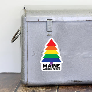 Maine Wicked Proud Die Cut Vinyl Sticker