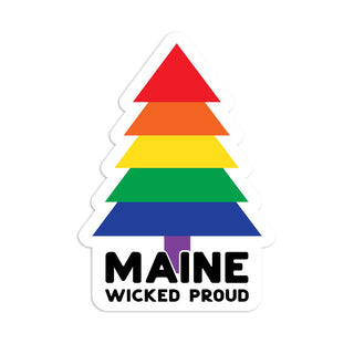 Maine Wicked Proud Die Cut Vinyl Sticker