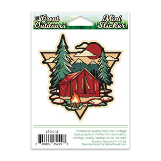 Campsite Mini Vinyl Sticker