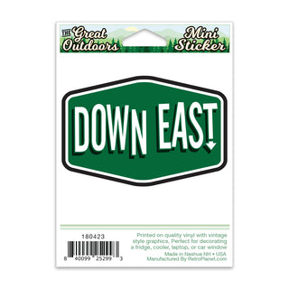 Maine Down East Mini Vinyl Sticker