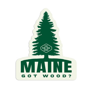 Maine Got Wood Mini Vinyl Sticker