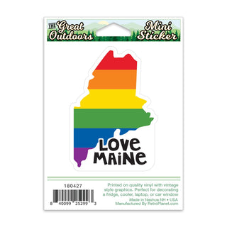 Maine Love Mini Vinyl Sticker