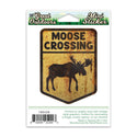 Maine Moose Crossing Mini Vinyl Sticker