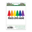 Peace Love Maine Mini Vinyl Sticker