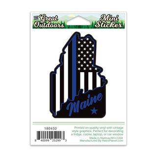 Maine Supports Police Mini Vinyl Sticker