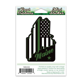 Maine Supports Military Mini Vinyl Sticker