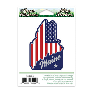 Maine USA Mini Vinyl Sticker