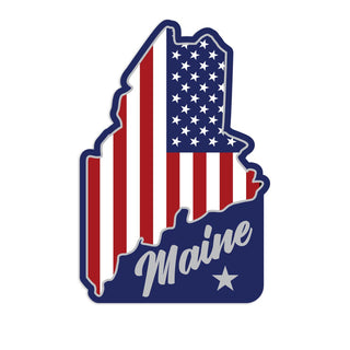 Maine USA Mini Vinyl Sticker