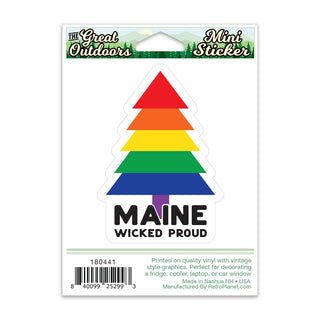 Maine Wicked Proud Mini Vinyl Sticker