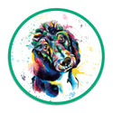 Poodle Dog Watercolor Style Mini Vinyl Sticker