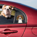 Beagle Dog Wearing Hipster Glasses Large Vinyl Car Window Sticker