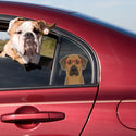 Rhodesian Ridgeback Dog Wearing Hipster Glasses Large Vinyl Car Window Sticker