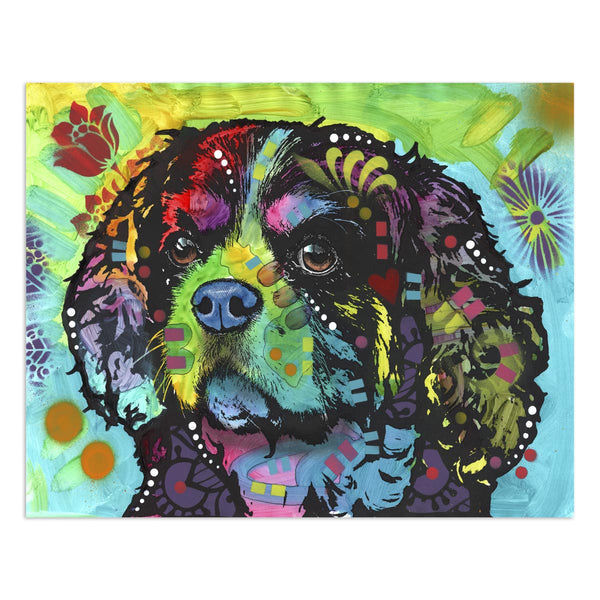 Spaniel Dog As Big As Life Dean Russo Mini Vinyl Sticker