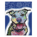 Pit Bull Dog I'll Sit For You Dean Russo Mini Vinyl Sticker