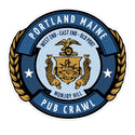 Portland Maine Pub Crawl Hamms Label Style Mini Sticker