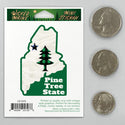 Maine Pine Tree State Pride Mini Vinyl Sticker