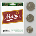 Maine Dirigo State Motto Beer Label Mini Vinyl Sticker