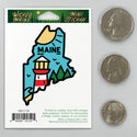 Maine Lighthouse State Pride Mini Vinyl Sticker