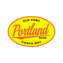 Maine Portland Old Port Casco Bay Oval Die Cut Sticker
