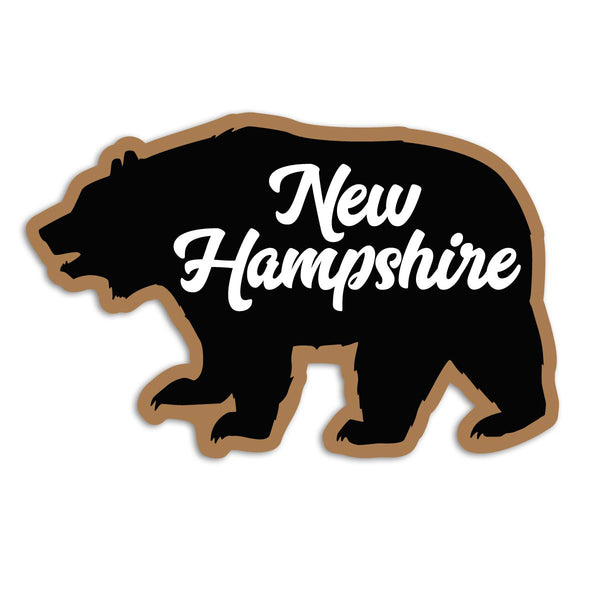 New Hampshire Bear State Pride Vinyl Sticker