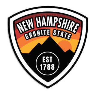 New Hampshire Est 1788 State Pride Vinyl Sticker