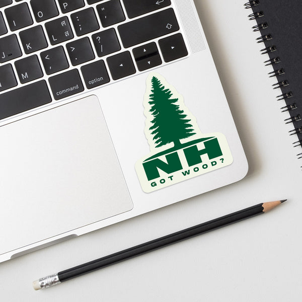 New Hampshire Got Wood Tree State Pride Vinyl Sticker