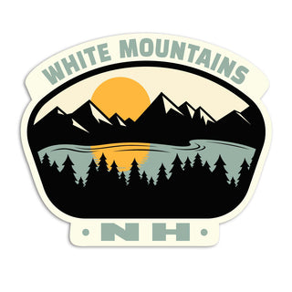 New Hampshire White Mountains Lake State Pride Vinyl Sticker