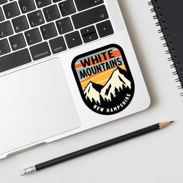 New Hampshire White Mountains Sky State Pride Vinyl Sticker