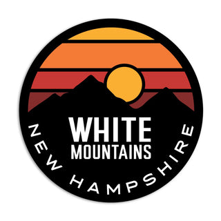 New Hampshire White Mountains Sun State Pride Vinyl Sticker