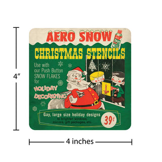 Aero Snow Stencils Christmas Die Cut Sticker