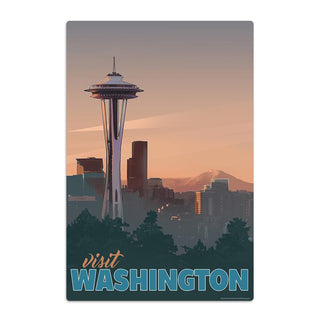 Visit Washington Space Needle State Travel Decal