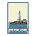 Massachusetts Boston Light Lighthouse State Travel Decal