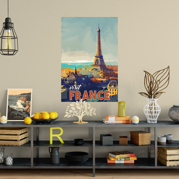 Visit France Eiffel Tower State Travel Decal