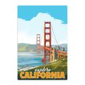 Explore California Golden Gate Bridge State Travel Decal