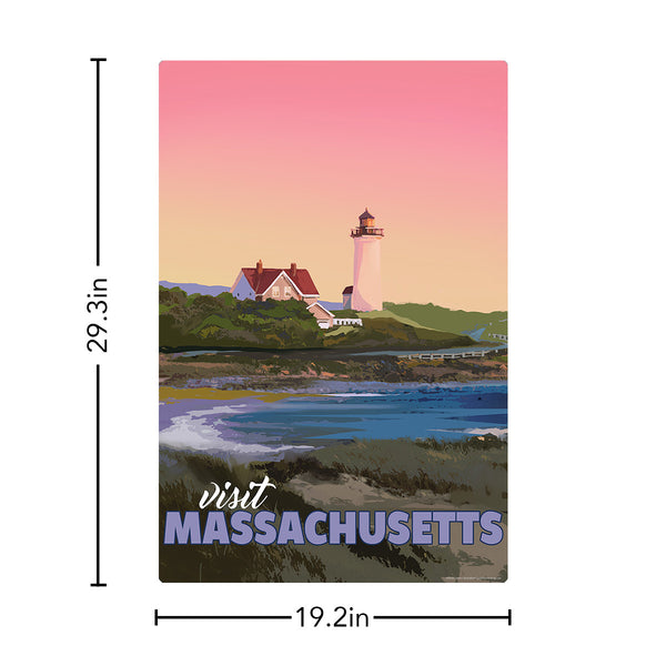 Visit Massachusetts Nobska Point Lighthouse State Travel Decal