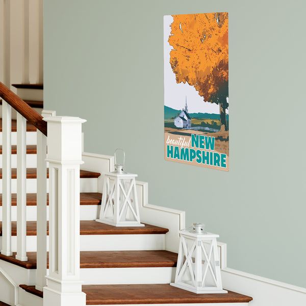 Beautiful New Hampshire State Travel Decal