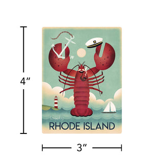 Rhode Island Lobster State Pride Vinyl Sticker