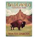 Badlands National Park South Dakota Buffalo Vinyl Sticker