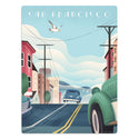 San Francisco Street State Travel Vinyl Sticker