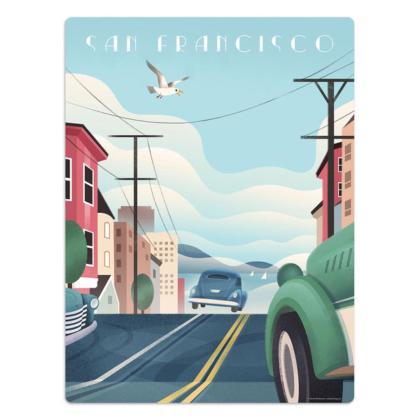 San Francisco Street State Travel Vinyl Sticker