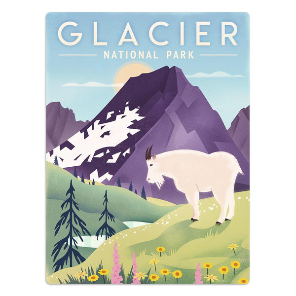 Glacier National Park Montana Mountain Goat Vinyl Sticker