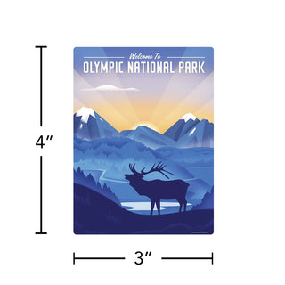 Olympic National Park Washington Elk Vinyl Sticker